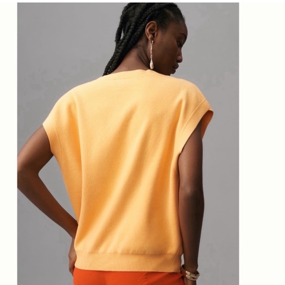 NWT Anthropologie Maeve Slouchy Cardigan Sweater Vest - Picture 3 of 12